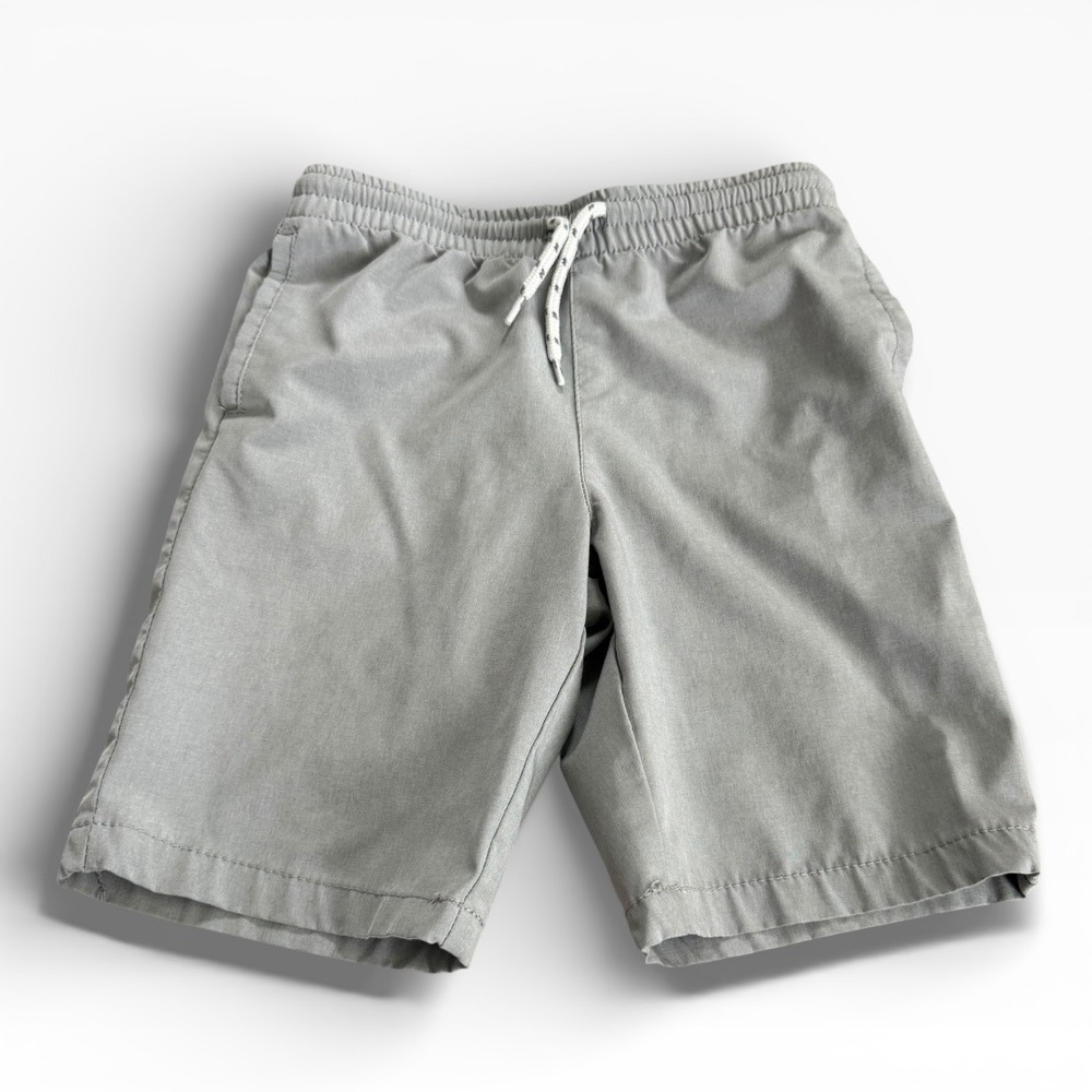 First Wave Boys Performance Shorts Gray Size 6/7 Stretch Active‎ Athletic